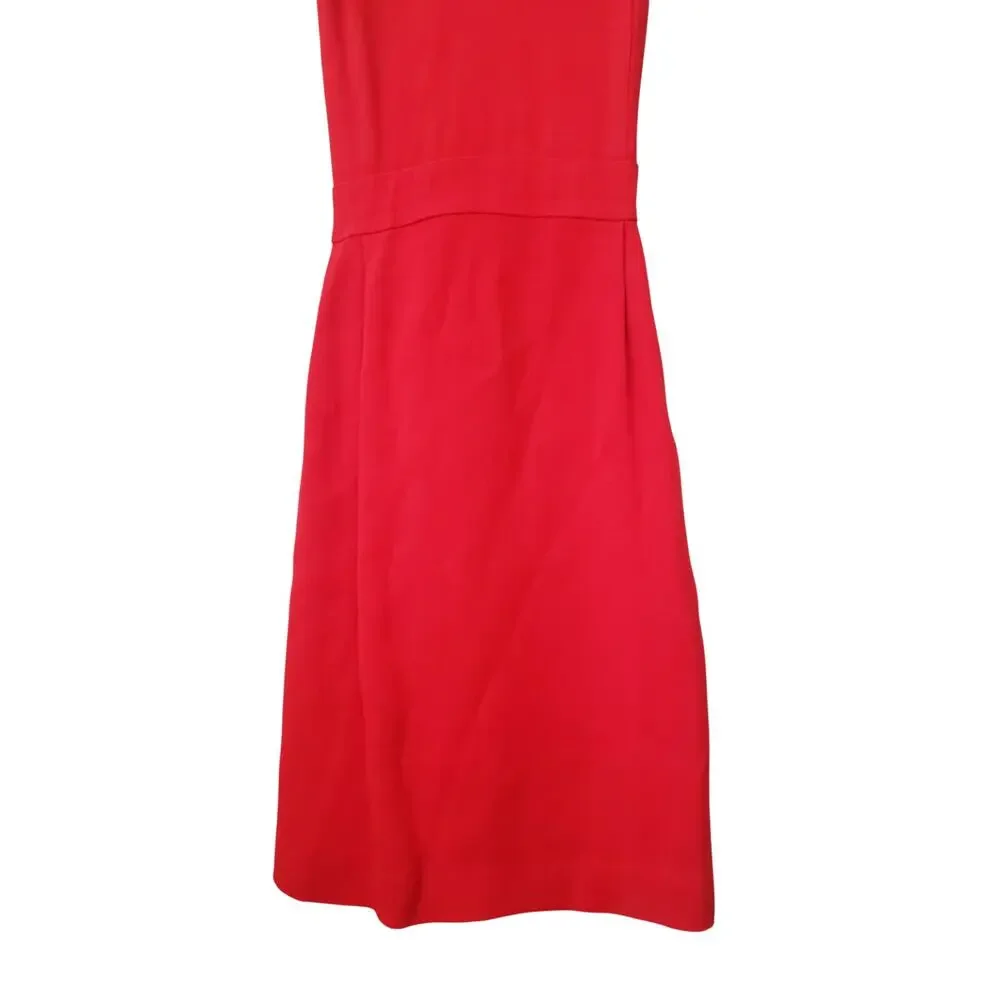 Sezane Ombeline Open Back Mini Dress Red Size 38 (US 6)